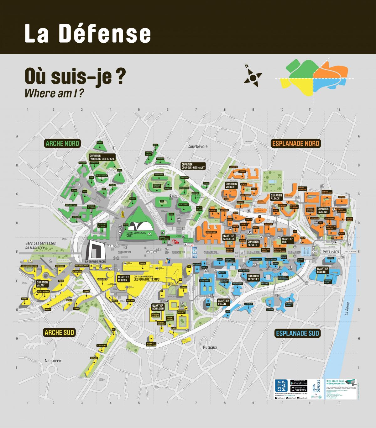 Map de La Défense