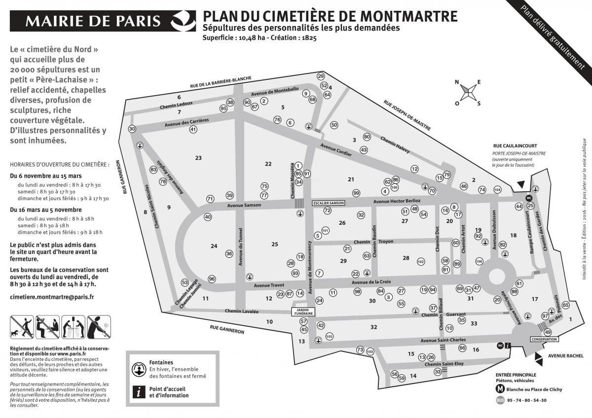 Kat jeyografik nan Montmartre Simityè