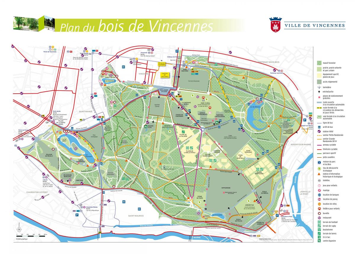 Kat jeyografik nan Bois de Vincennes
