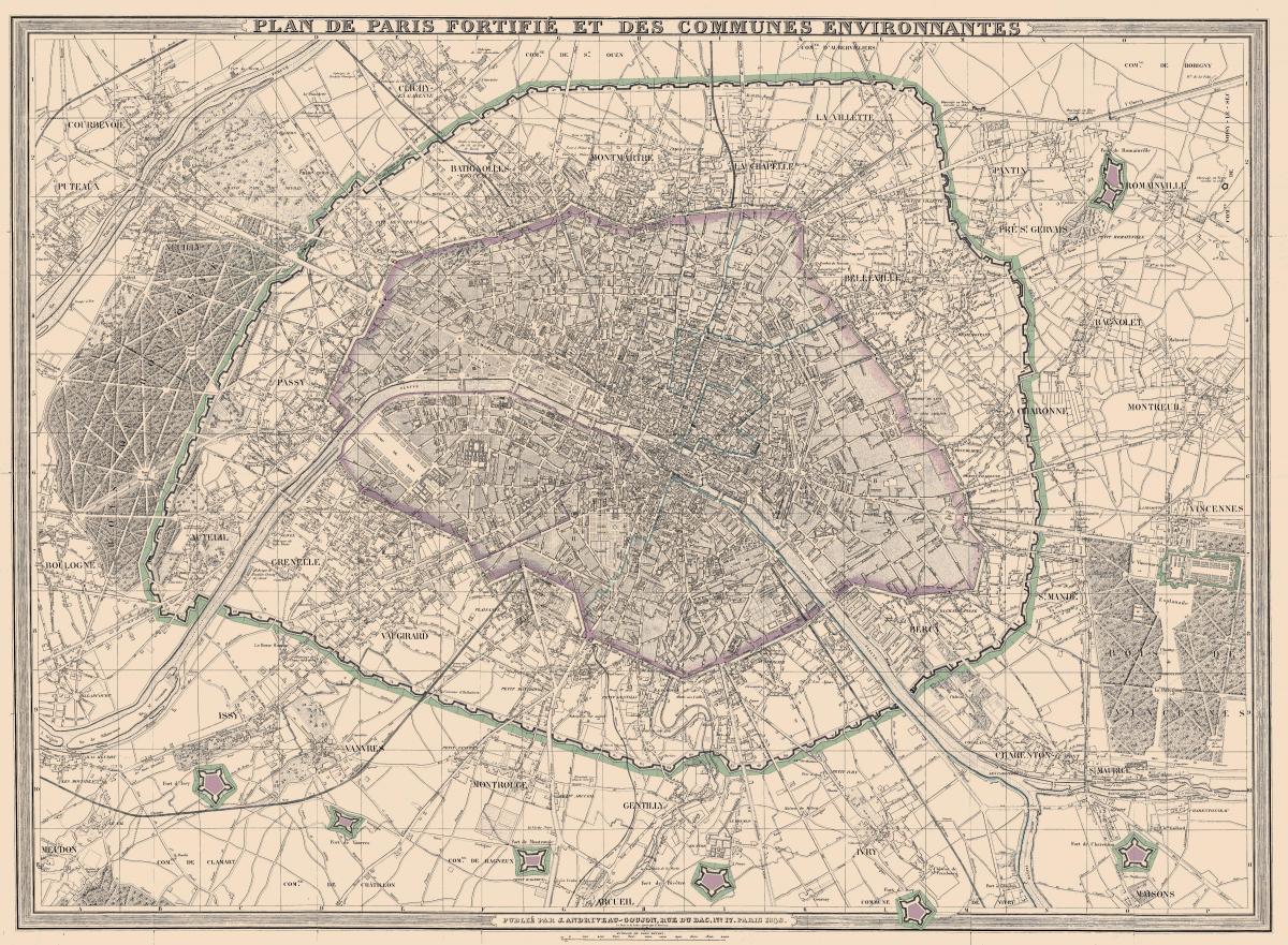 Kat jeyografik nan Pari 1850
