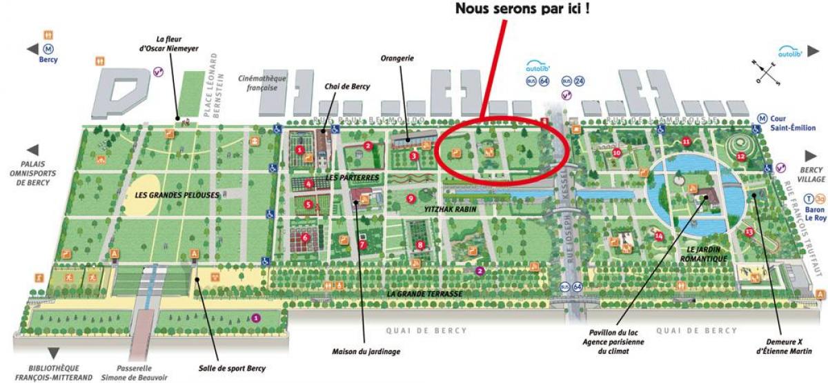 Kat jeyografik nan Parc de Bercy